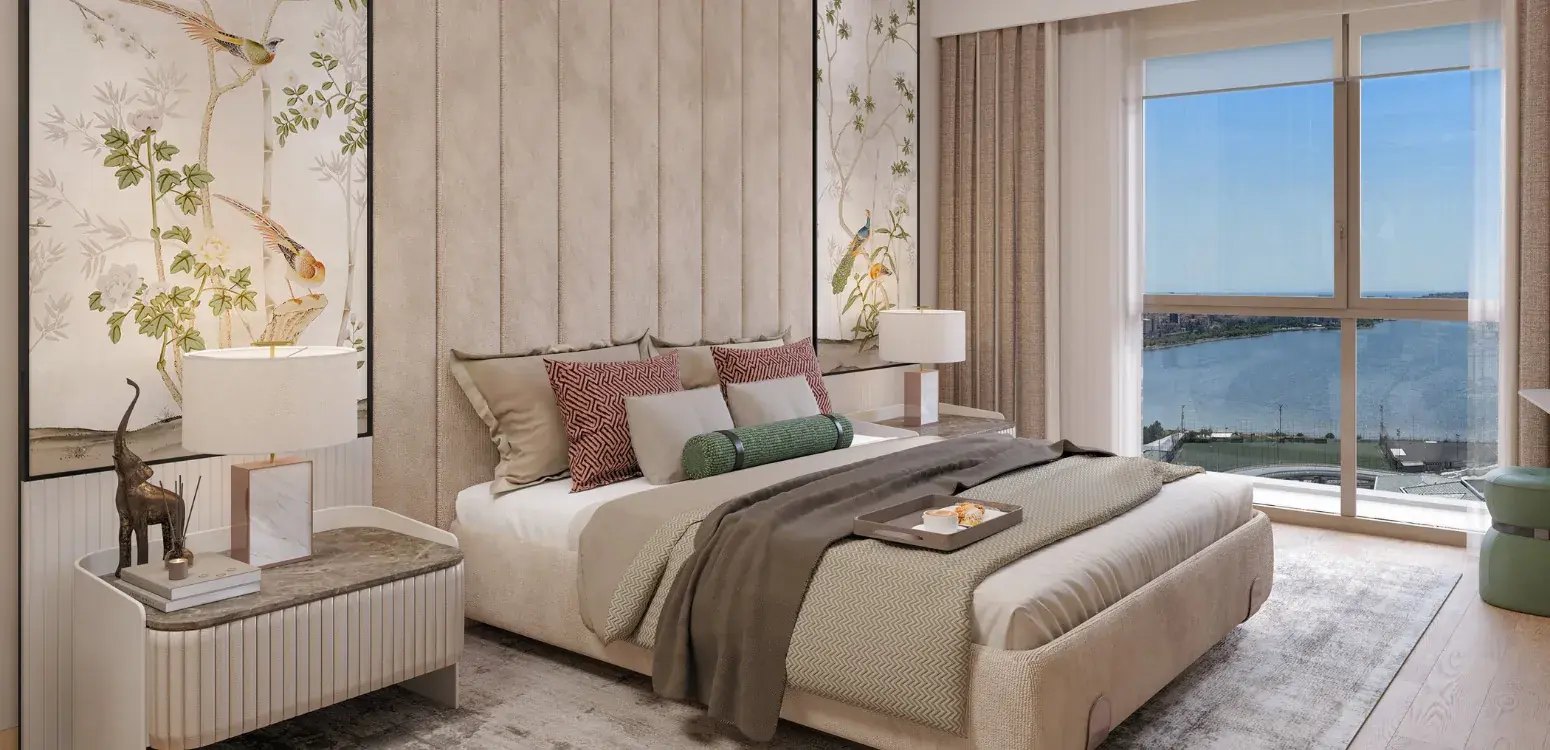 Hayat Flora bedroom with a view of the lake