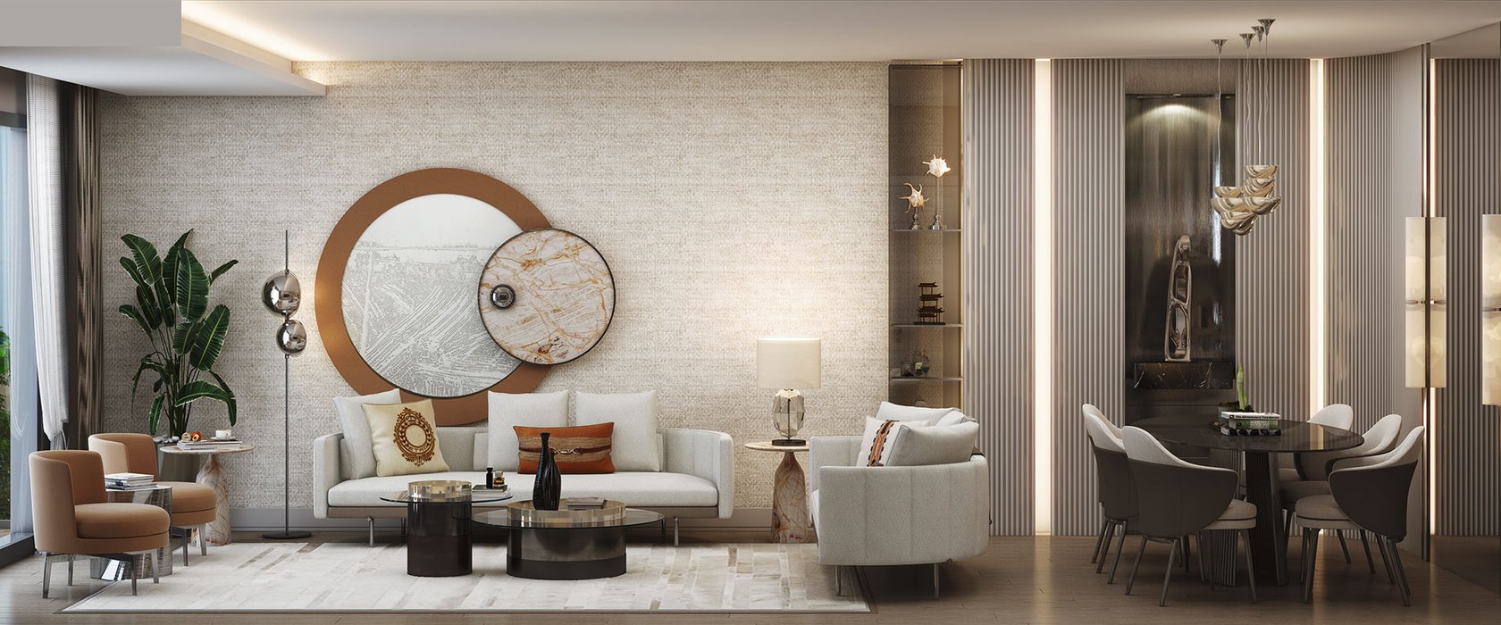 Referans Beylikdüzü sample living and dining room