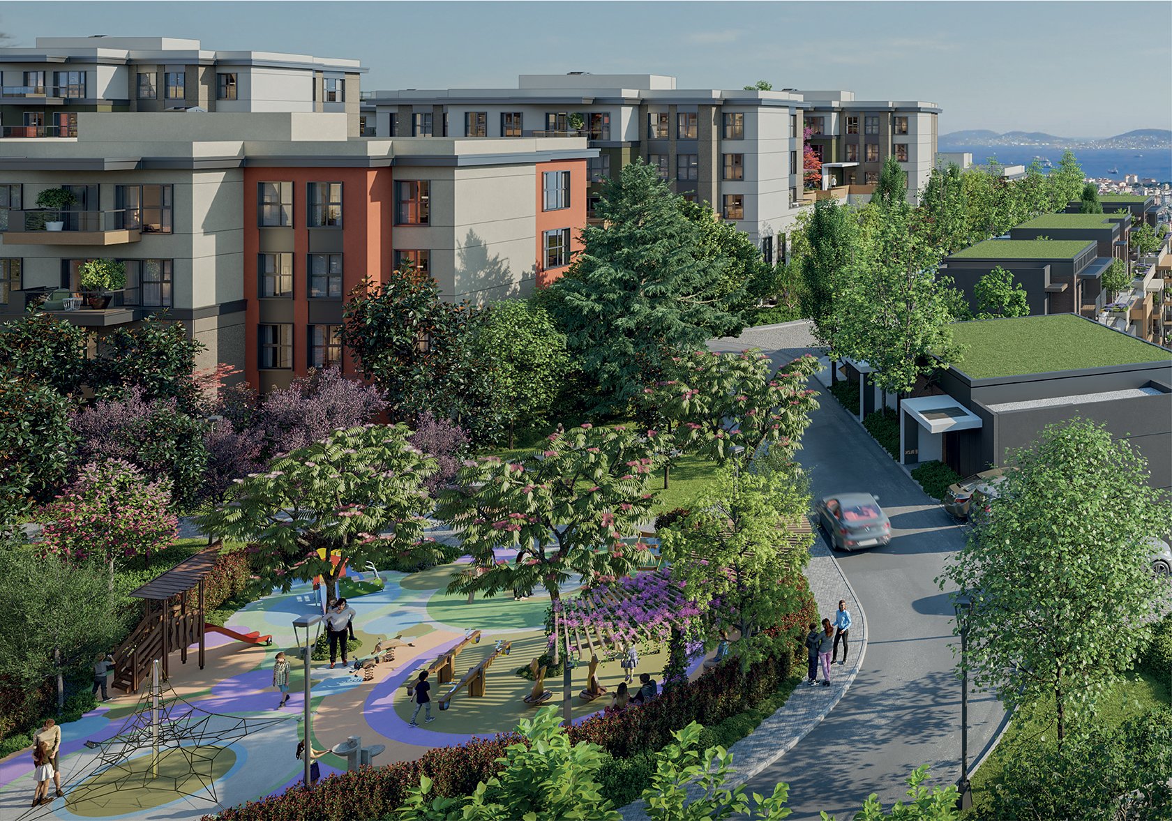 Referans Pendik landscaped children's park and walking paths